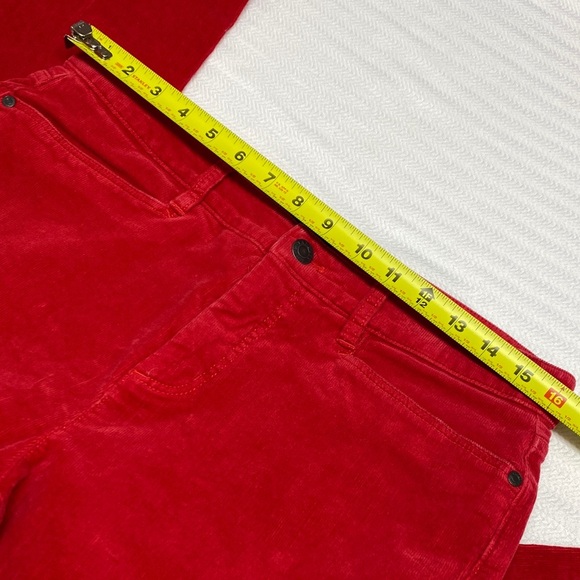 Talbots Corduroy Pants Simply Flattering 5-Pocket Straight Leg Red Size 8 - Picture 8 of 10